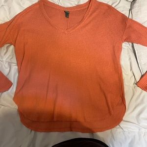 pink/coral long sleeve sweater